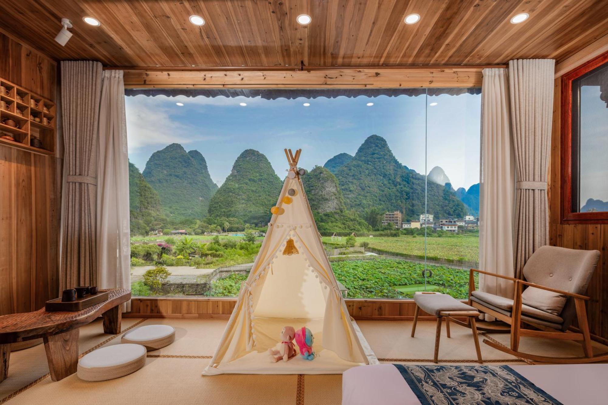 Yangshuo Tea Cozy--One Way Free Pick Up From Airport Or Ts 4 Nights ξενώνας Εξωτερικό φωτογραφία